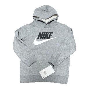 Nike Hoodie Boys Size 6 Gray Hooded Sweatshirt